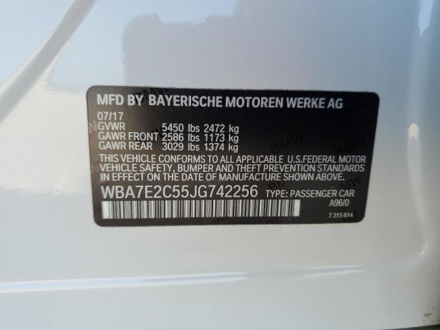 VIN WBA7E2C55JG742256 2018 BMW 7 Series, 740 I no.13