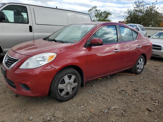 NISSAN VERSA S 2013 red  gas 3N1CN7AP1DL841887 photo #1