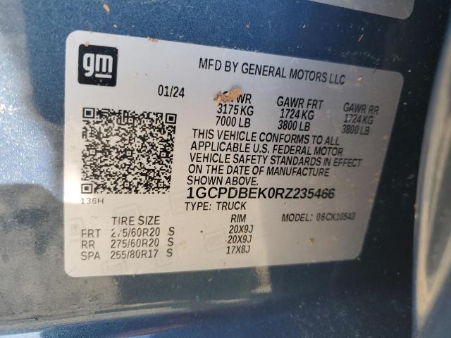 2024 CHEVROLET SILVERADO - 1GCPDBEK0RZ235466