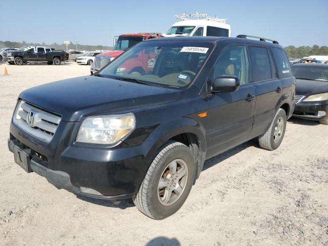 HONDA PILOT EX 2006 black  gas 2HKYF18706H533664 photo #1