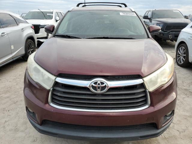 VIN 5TDKKRFH7ES022120 2014 Toyota Highlander, Xle no.5