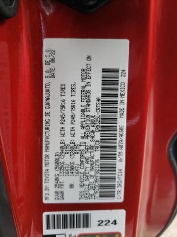 2022 TOYOTA TACOMA ACC - 3TYRZ5CN9NT021276