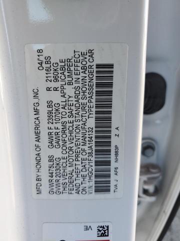 VIN 1HGCV1F38JA164132 2018 Honda Accord, Sport no.12