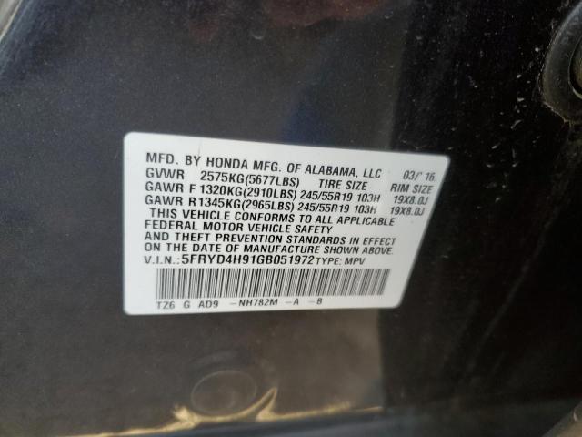 2016 ACURA MDX ADVANC - 5FRYD4H91GB051972