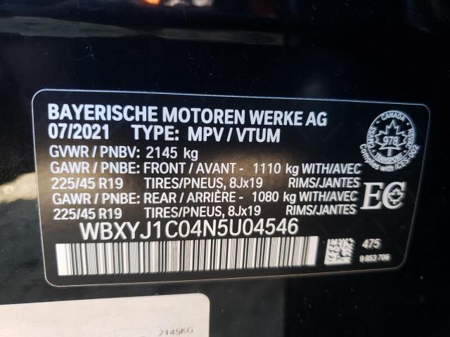 VIN WBXYJ1C04N5U04546 2022 BMW X2 no.12