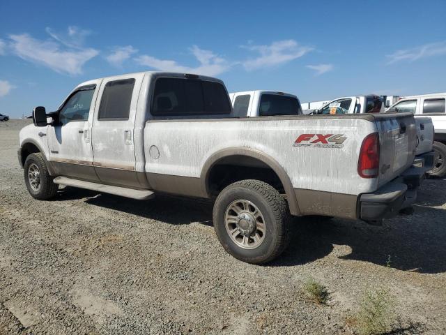 FORD F350 SRW S 2005 white crew pic diesel 1FTWW31P55EB81225 photo #3