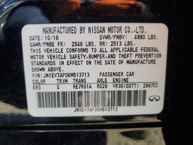 VIN JN1EV7AP0KM513713 2019 Infiniti Q50, Luxe no.13