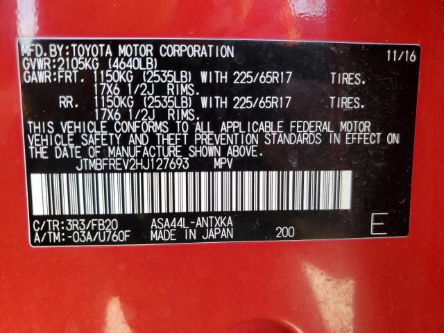 2017 TOYOTA RAV4 LE - JTMBFREV2HJ127693