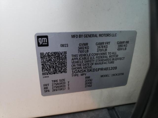 2023 CHEVROLET TAHOE K150 - 1GNSKSKD1PR481209