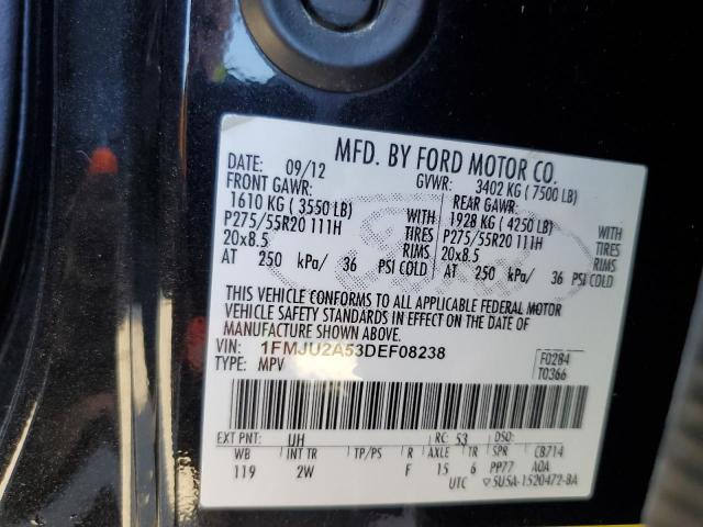 VIN 1FMJU2A53DEF08238 2013 Ford Expedition, Limited no.14