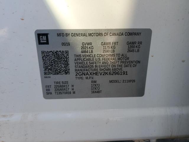 2019 CHEVROLET EQUINOX LS - 2GNAXHEV2K6296191