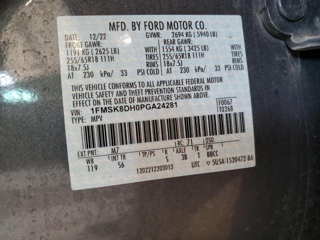 2023 FORD EXPLORER X - 1FMSK8DH0PGA24281