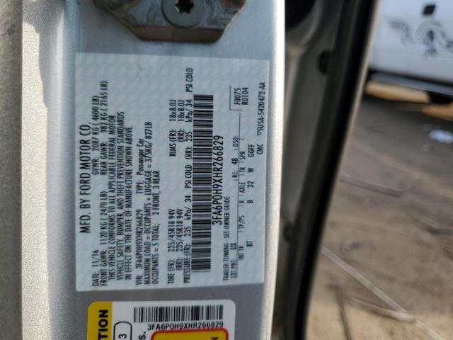 VIN 3FA6P0H9XHR266829 2017 Ford Fusion, SE no.12