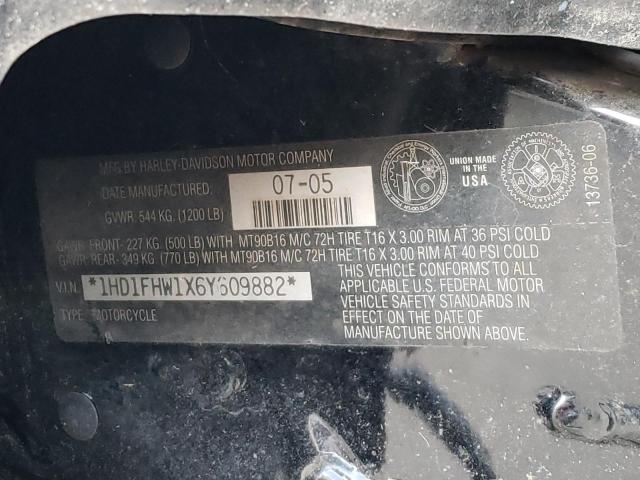 2006 HARLEY-DAVIDSON FLHPI 1HD1FHW1X6Y609882