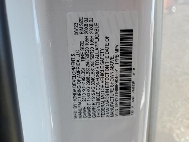 2023 HONDA PILOT ELIT - 5FNYG1H89PB045691