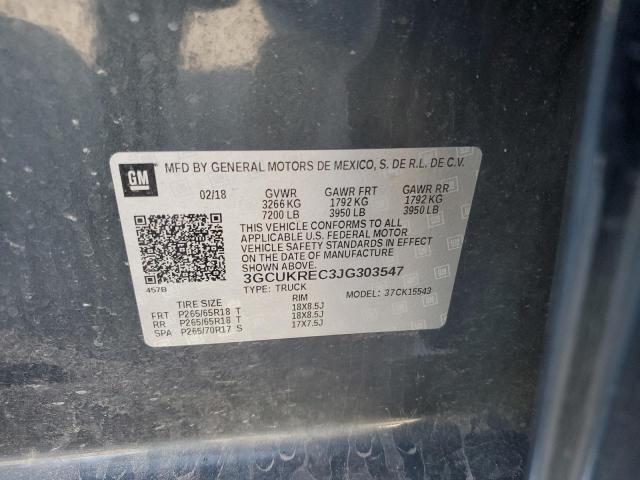2018 CHEVROLET SILVERADO - 3GCUKREC3JG303547
