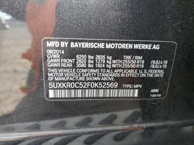 2015 BMW X5 XDRIVE3 - 5UXKR0C52F0K52569