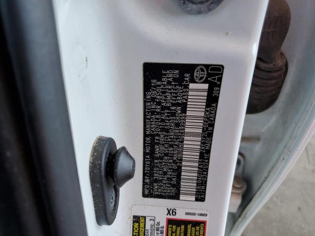 2016 TOYOTA COROLLA L - 2T1BURHE1GC693999