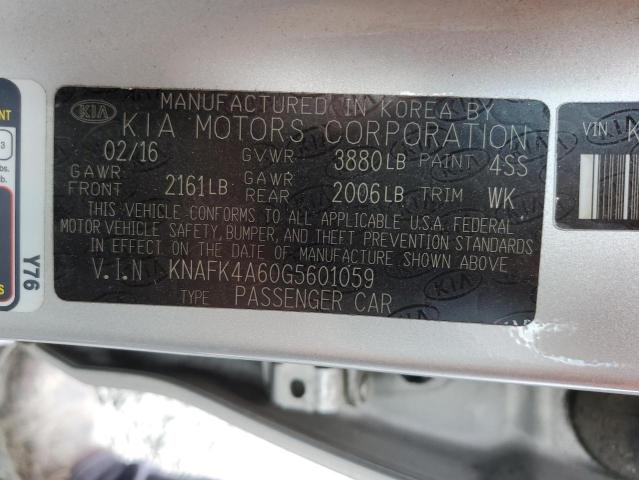 VIN KNAFK4A60G5601059 2016 KIA Forte, LX no.13