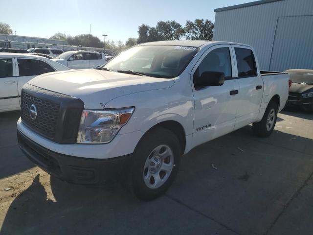 NISSAN TITAN S 2018 white  gas 1N6AA1EK4JN528479 photo #1