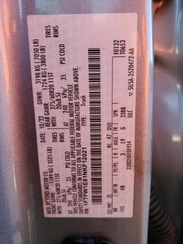 2022 FORD F150 SUPER - 1FTFW1E81NKF12021