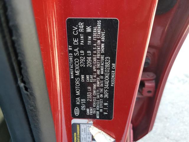 2019 KIA FORTE GT L - 3KPF34AD0KE028823