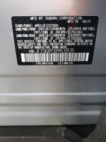 2023 SUBARU FORESTER L - JF2SKAPC6PH539535