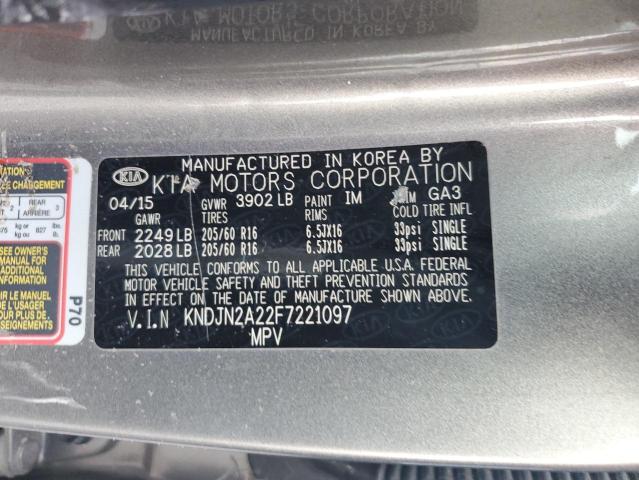 VIN KNDJN2A22F7221097 2015 KIA Soul no.13