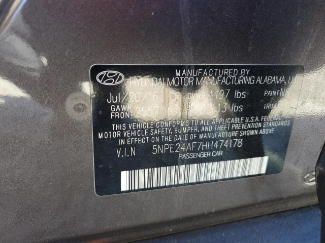 2017 HYUNDAI SONATA SE - 5NPE24AF7HH474178