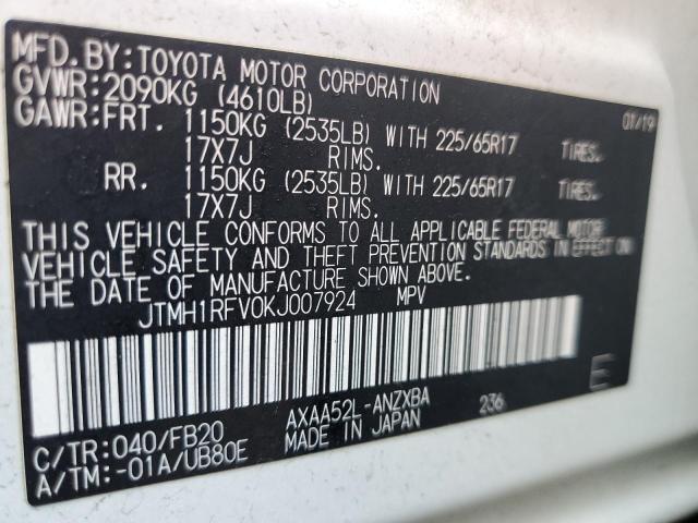 VIN JTMH1RFV0KJ007924 2019 Toyota RAV4, LE no.13