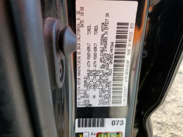 VIN 3TMCZ5AN3MM375751 2021 TOYOTA TACOMA no.12