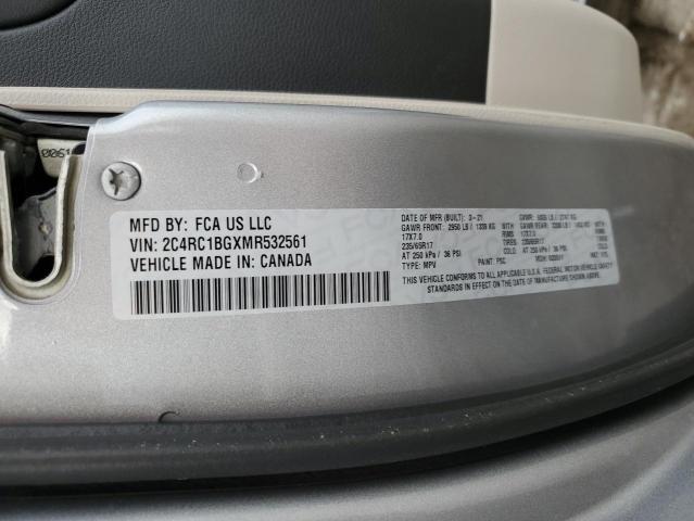 2021 CHRYSLER PACIFICA T - 2C4RC1BGXMR532561