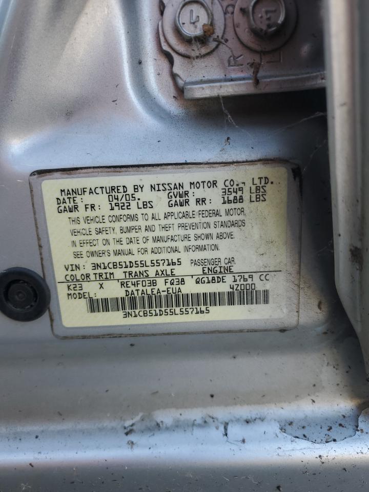 Lot #3028538942 2005 NISSAN SENTRA 1.8