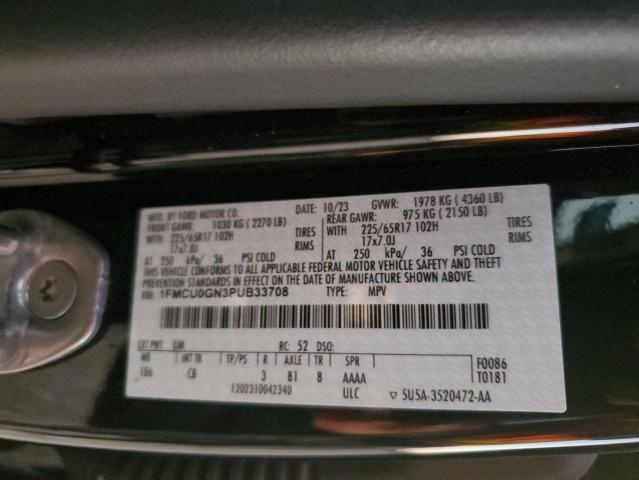 2023 FORD ESCAPE ACT - 1FMCU0GN3PUB33708