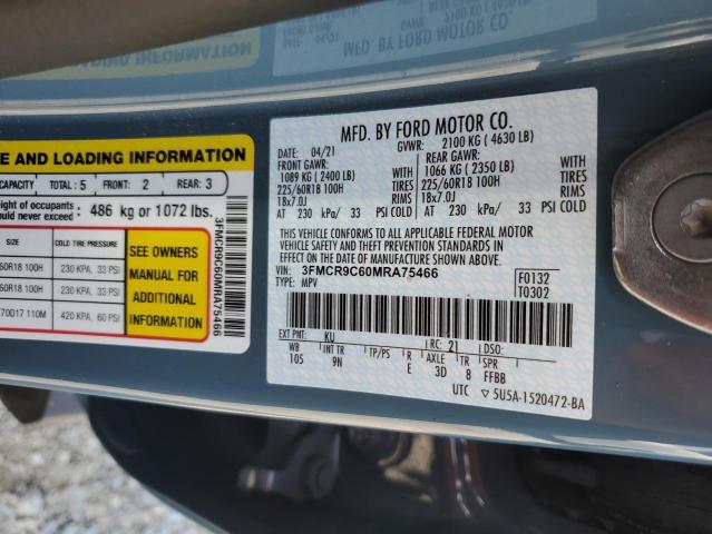 2021 FORD BRONCO SPO - 3FMCR9C60MRA75466