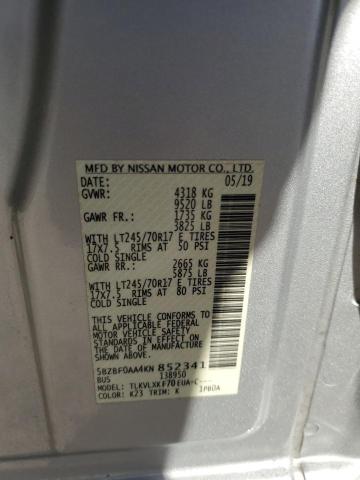 2019 NISSAN NV 3500 - 5BZBF0AA4KN852341