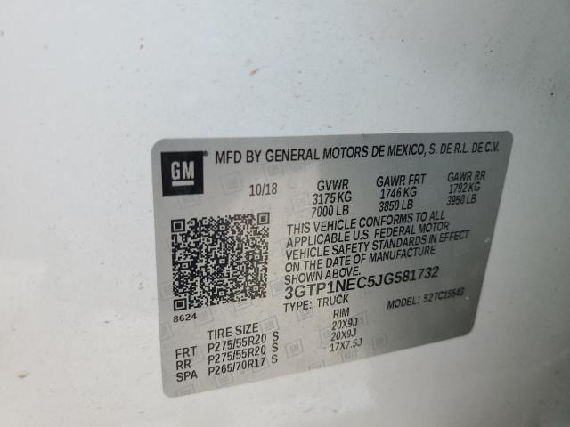 2018 GMC SIERRA C15 - 3GTP1NEC5JG581732