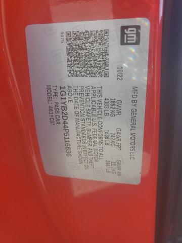 2023 CHEVROLET CORVETTE S - 1G1YB2D44P5116636