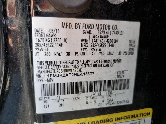 VIN 1FMJK2AT2HEA13877 2017 FORD EXPEDITION no.13