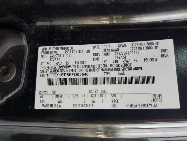 2015 FORD F150 SUPER - 1FTEX1EP8FFD03840