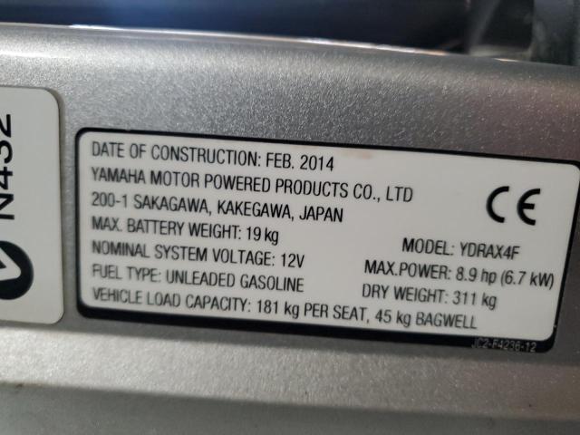 2014 YAMAHA GOLF CART JC2107199