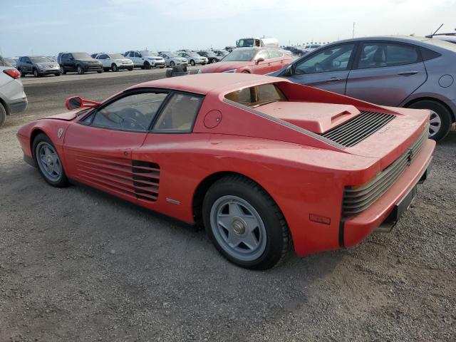 FERRARI TESTAROSSA 1986 red coupe gas ZFFSA17A5G0063021 photo #3