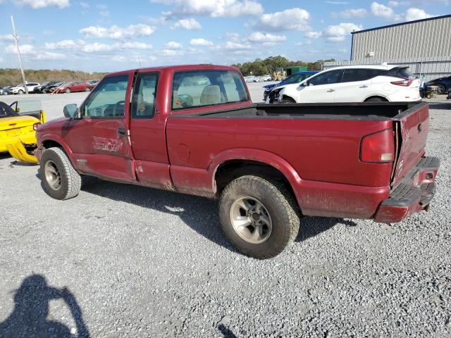 CHEVROLET S TRUCK S1 2000 red club cab gas 1GCDT19W2YK287993 photo #3