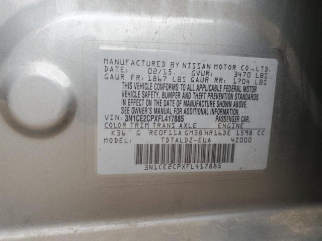 2015 NISSAN VERSA NOTE - 3N1CE2CPXFL417885