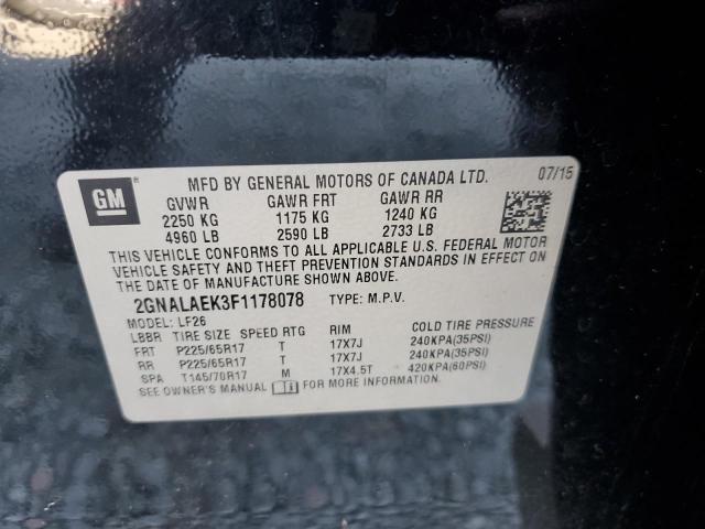 2015 CHEVROLET EQUINOX LS - 2GNALAEK3F1178078