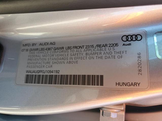 2018 AUDI A3 PREMIUM - WAUAUGFF0J1094192