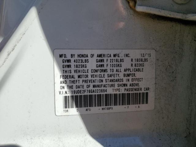 2016 ACURA ILX PREMIU - 19UDE2F76GA023694
