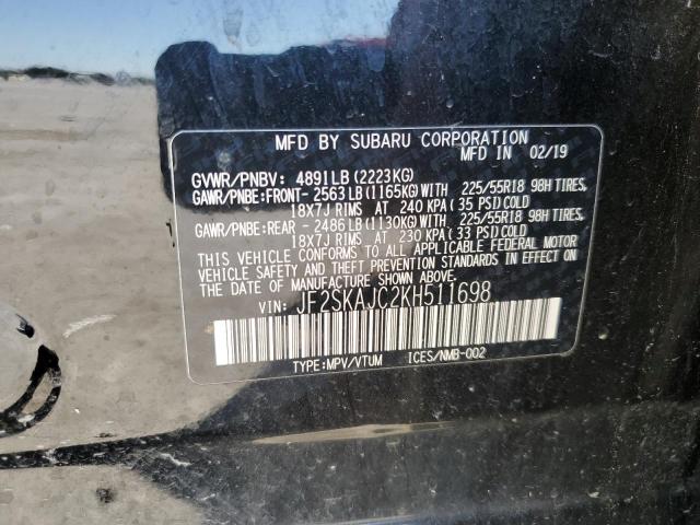 2019 SUBARU FORESTER S - JF2SKAJC2KH511698