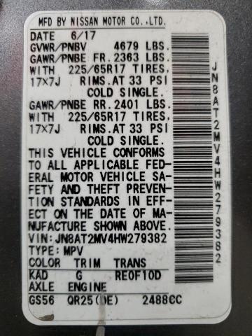 2017 NISSAN ROGUE S - JN8AT2MV4HW279382