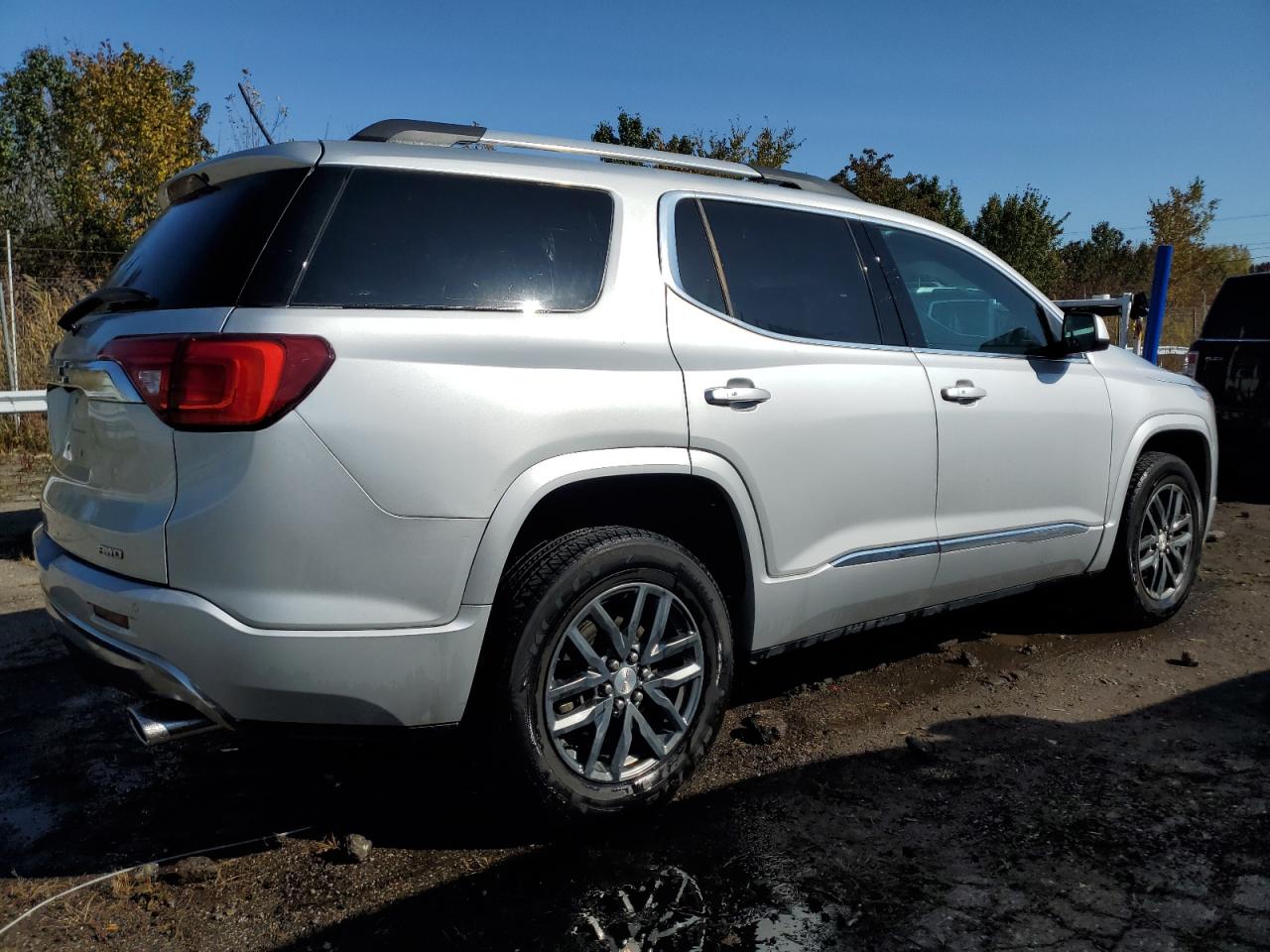 GMC ACADIA SLT 2019 white  gas 1GKKNULS4KZ268342 photo #4